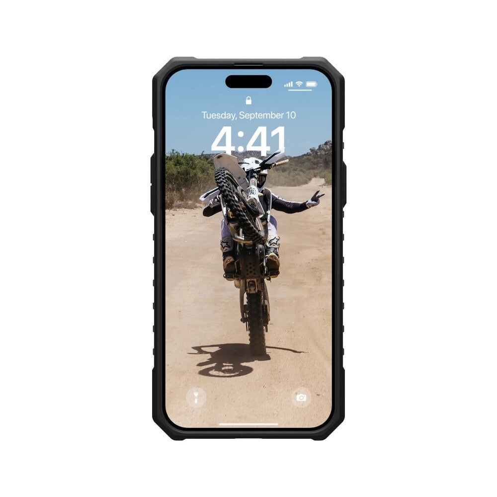 UAG phone case for iPhone 15 Clear Pathfinder Magsafe (Ash/Clear)