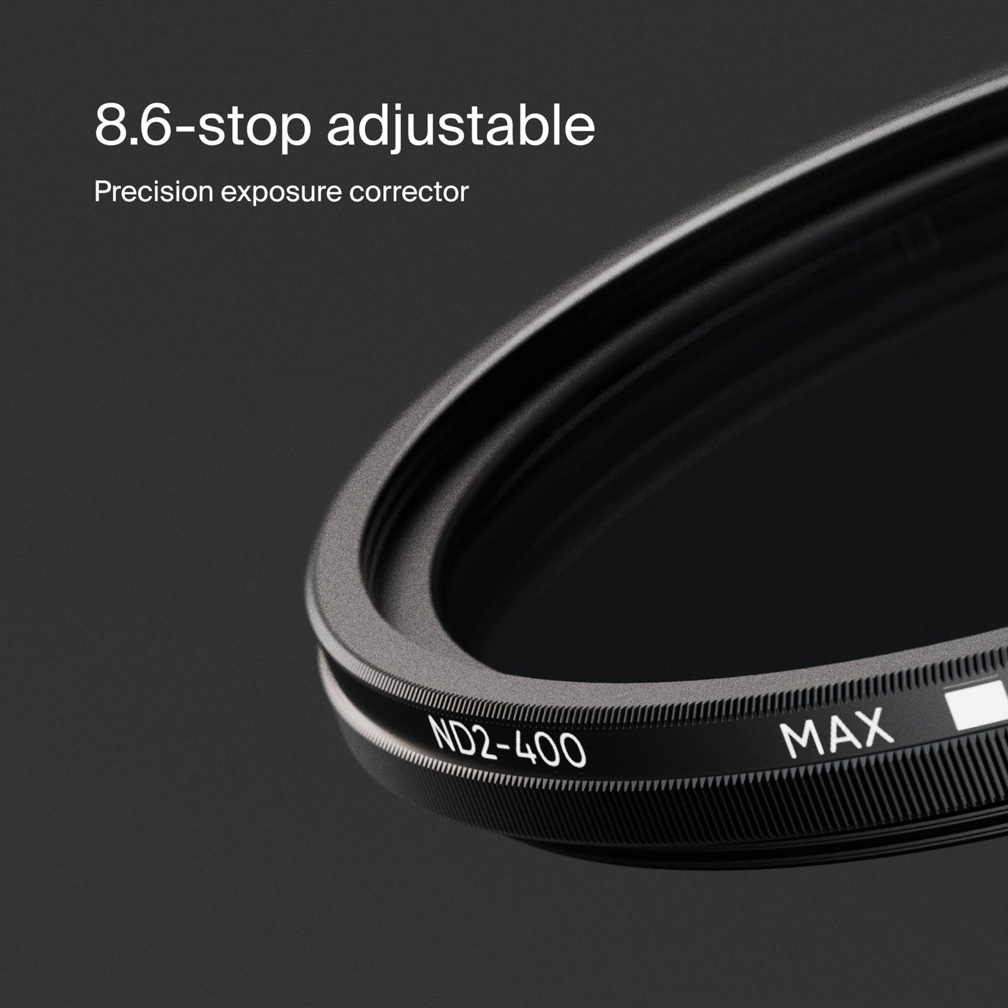 Urth 43mm ND2-400 (1-8.6 Stop) Variable ND Lens Filter