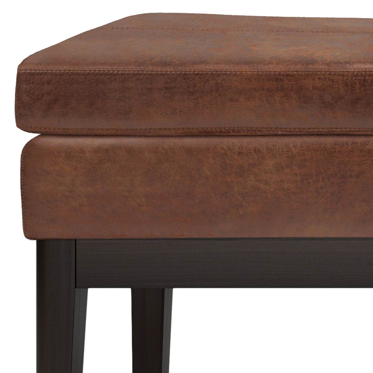 Nocturne 45.28" Ottoman Bench with Stitching Detail