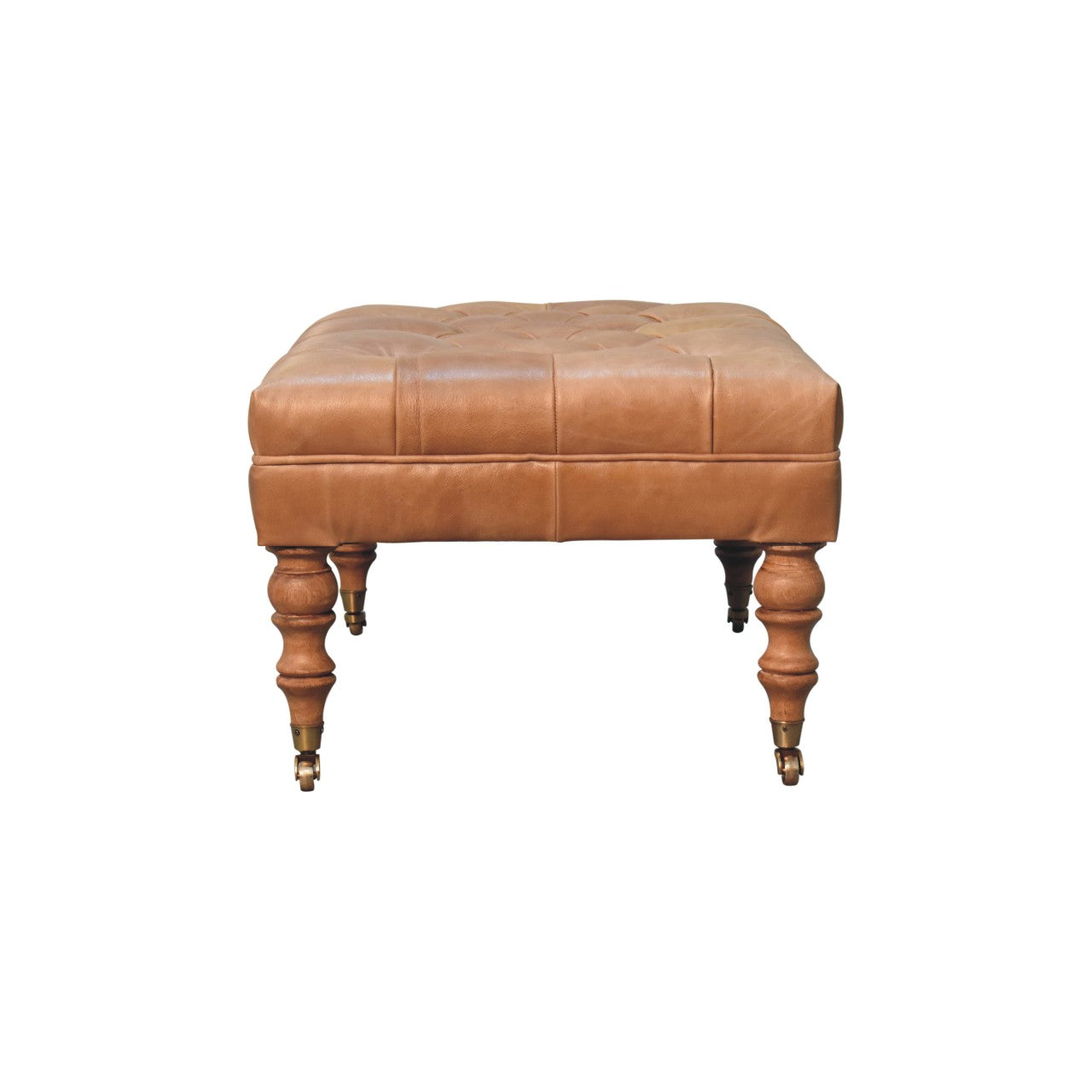 Upholstered Ottoman with Castor Legs