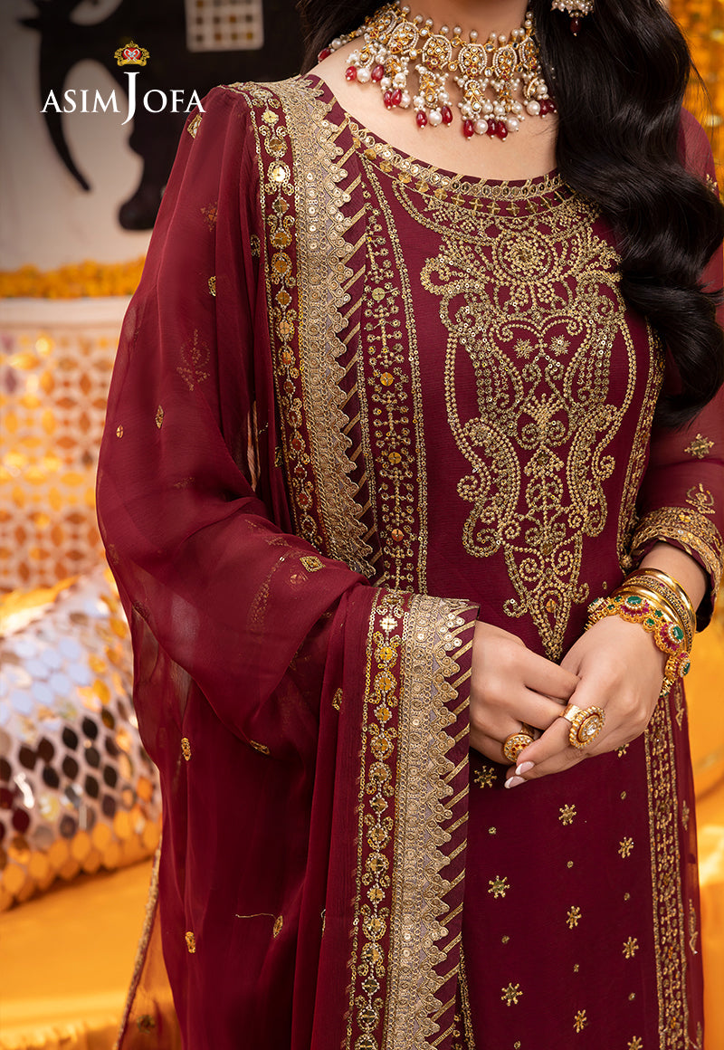 AJDAP-20 EMBROIDERED CHIFFON 3 PCS