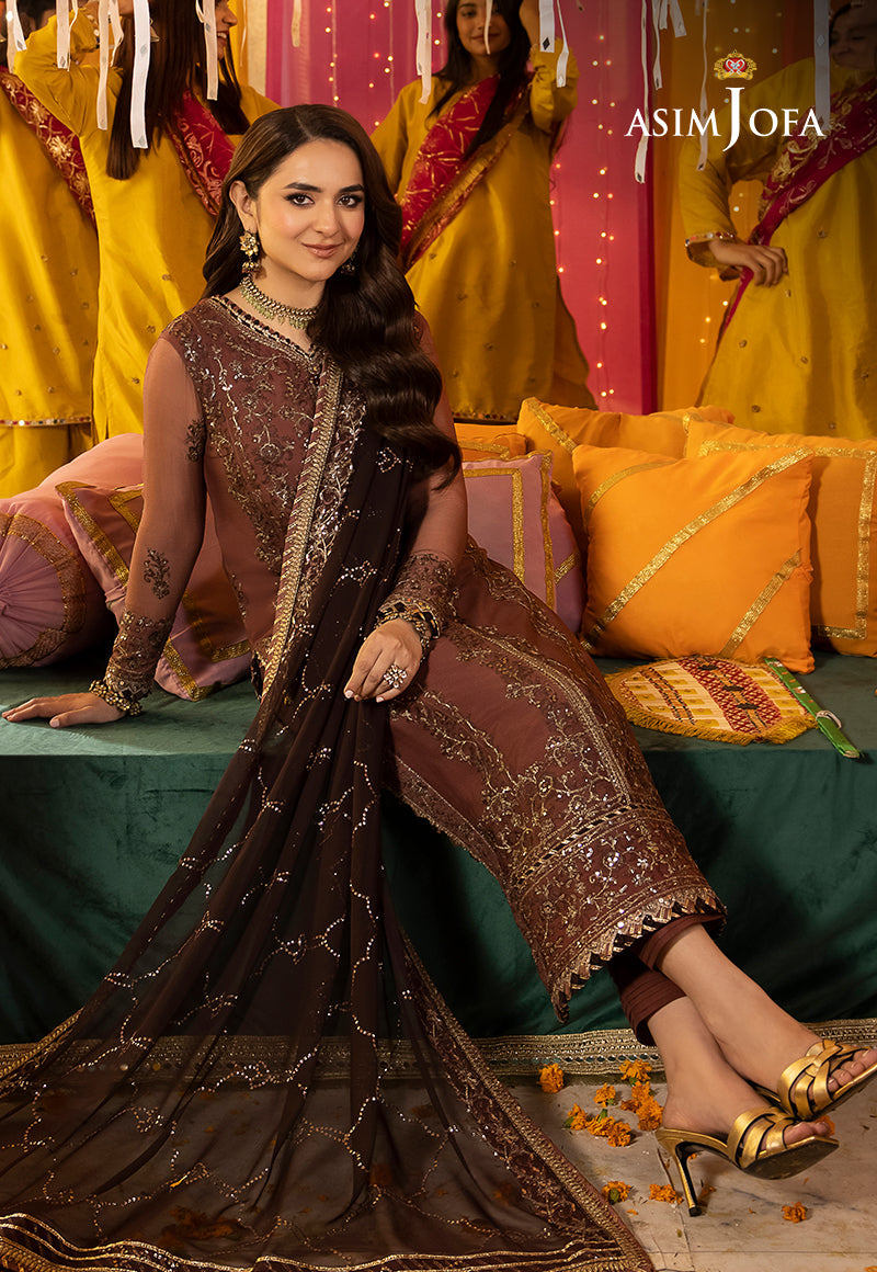 AJDAP-14 EMBROIDERED CHIFFON 3 PCS