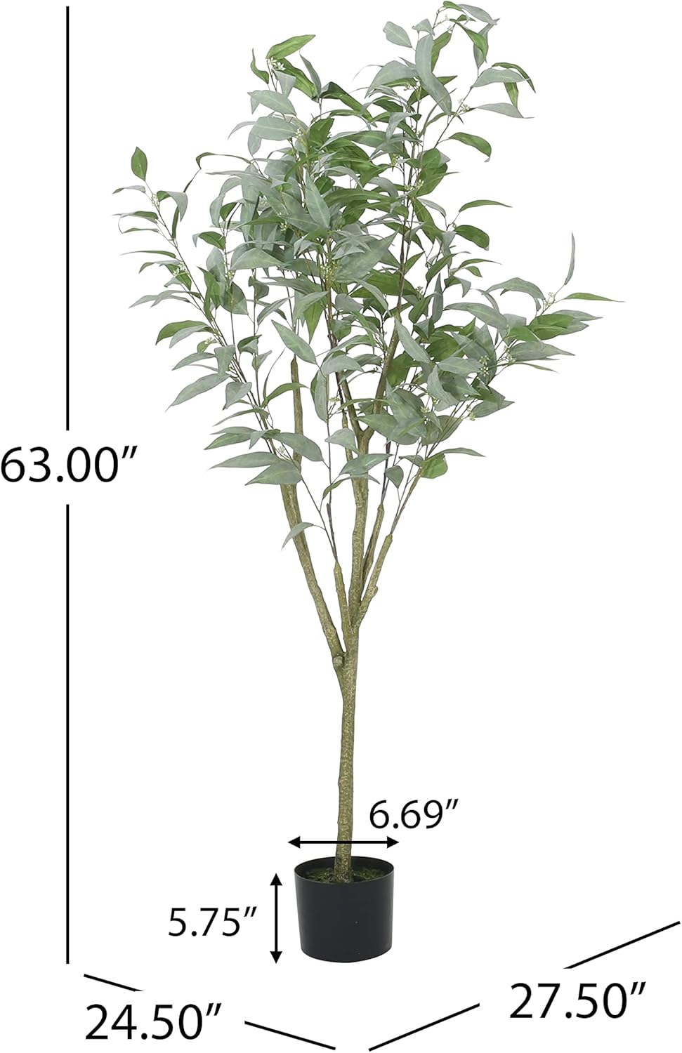 Versatile Artificial Eucalyptus Leaves Bonsai