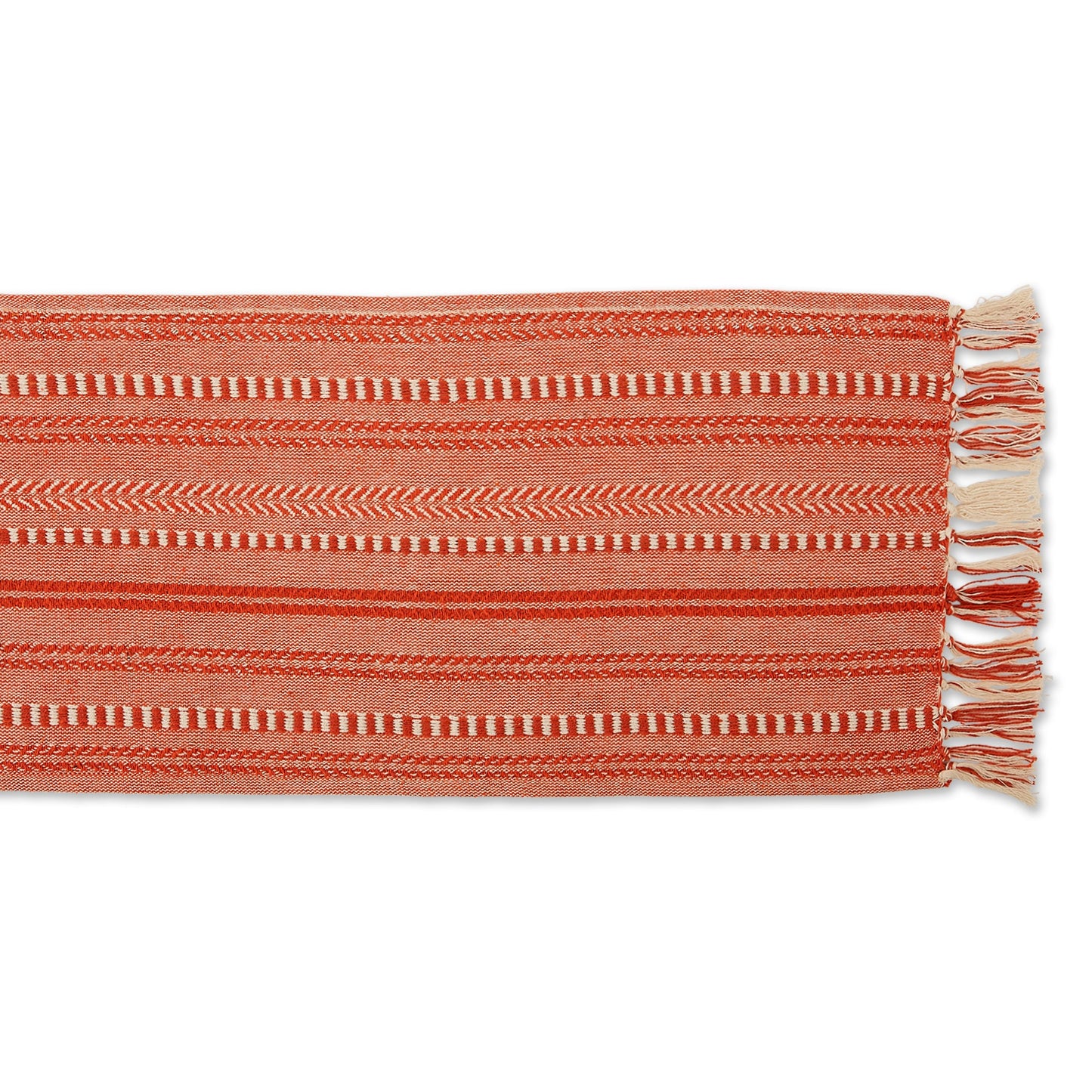 Vintage Red Braided Stripe Table Runner 15X72