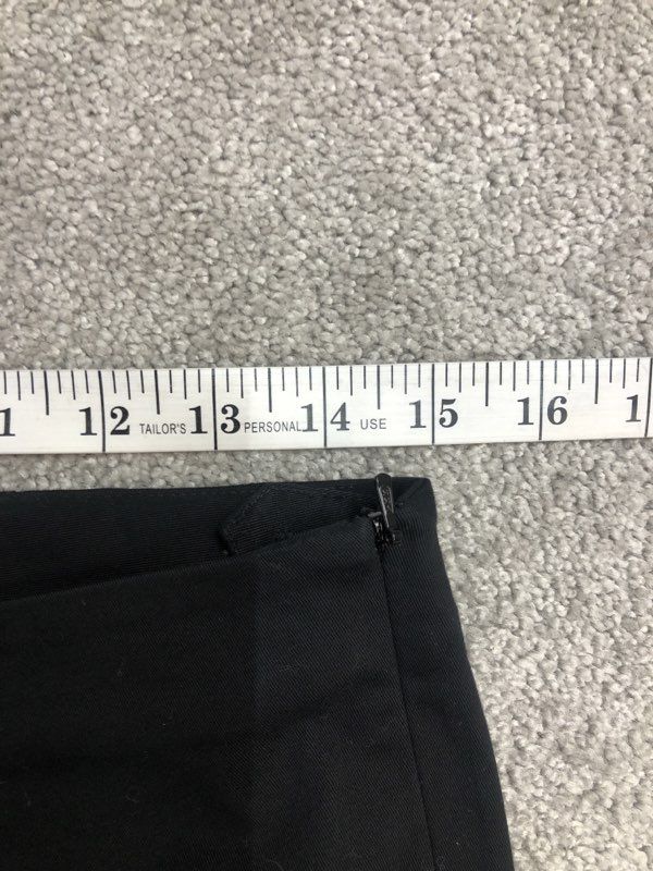 J Jill Pants Womens Black Straight Leg Ankle Pants Side Zip Casual Stretch