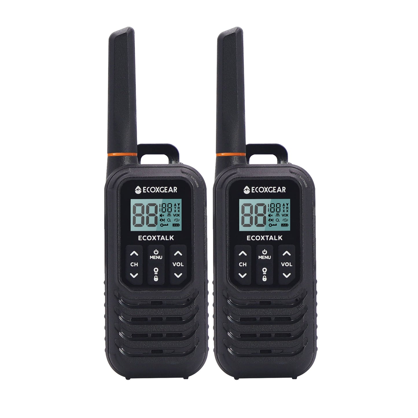 EcoxGear EXG100-2PK 1W UHF CB Handheld Radio (2-Pack)