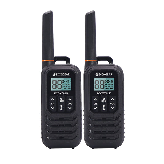 EcoxGear EXG100-2PK 1W UHF CB Handheld Radio (2-Pack)