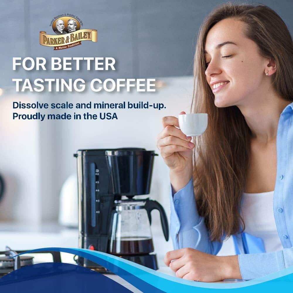 Parker and Bailey 4-Pack Coffee Machine Cleaner and Descaler Tablets