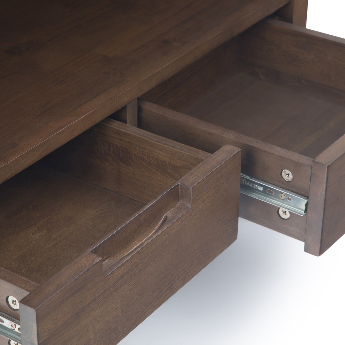 Infinite Bookcase with Adjustable Shelves and 2 Small Drawers