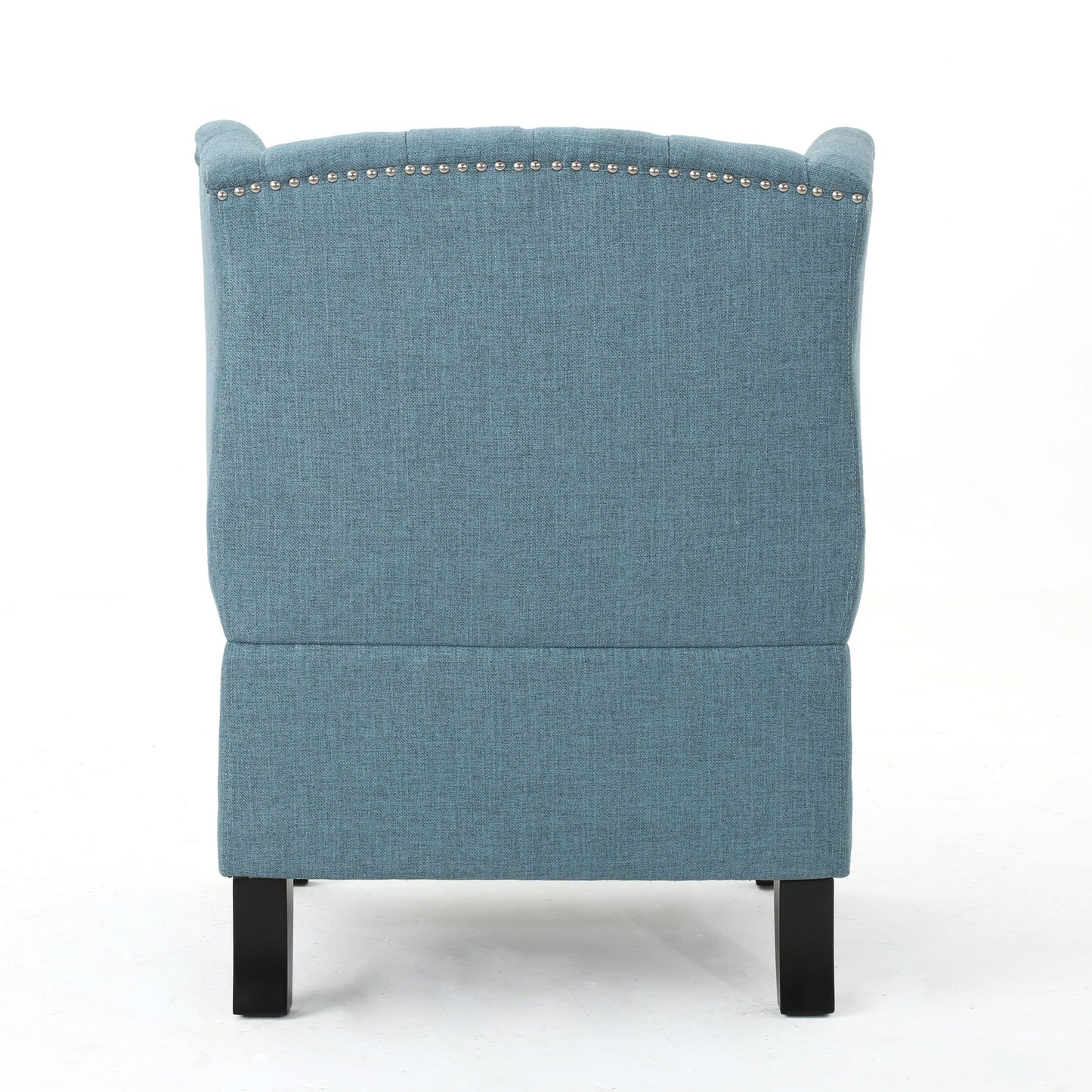 Cerebral Upholstered Wingback Chair with Diamond Tufting and Nailhead Trim