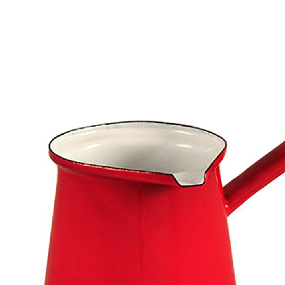 Urban Style 250ml Enamelware Turkish 5 Coffee Pot (Red)