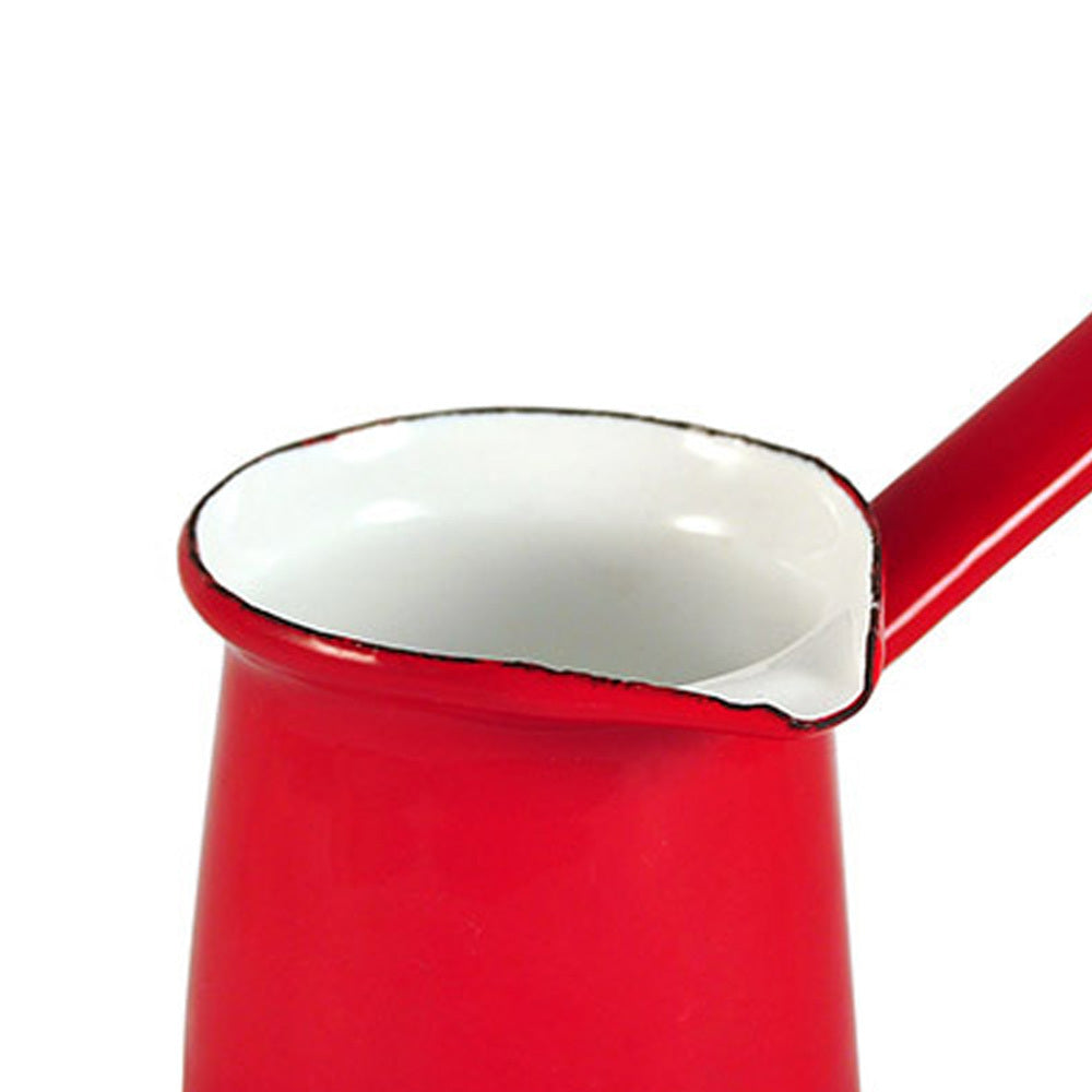 Urban Style 125ml Enamelware Turkish 3 Coffee Pot (Red)