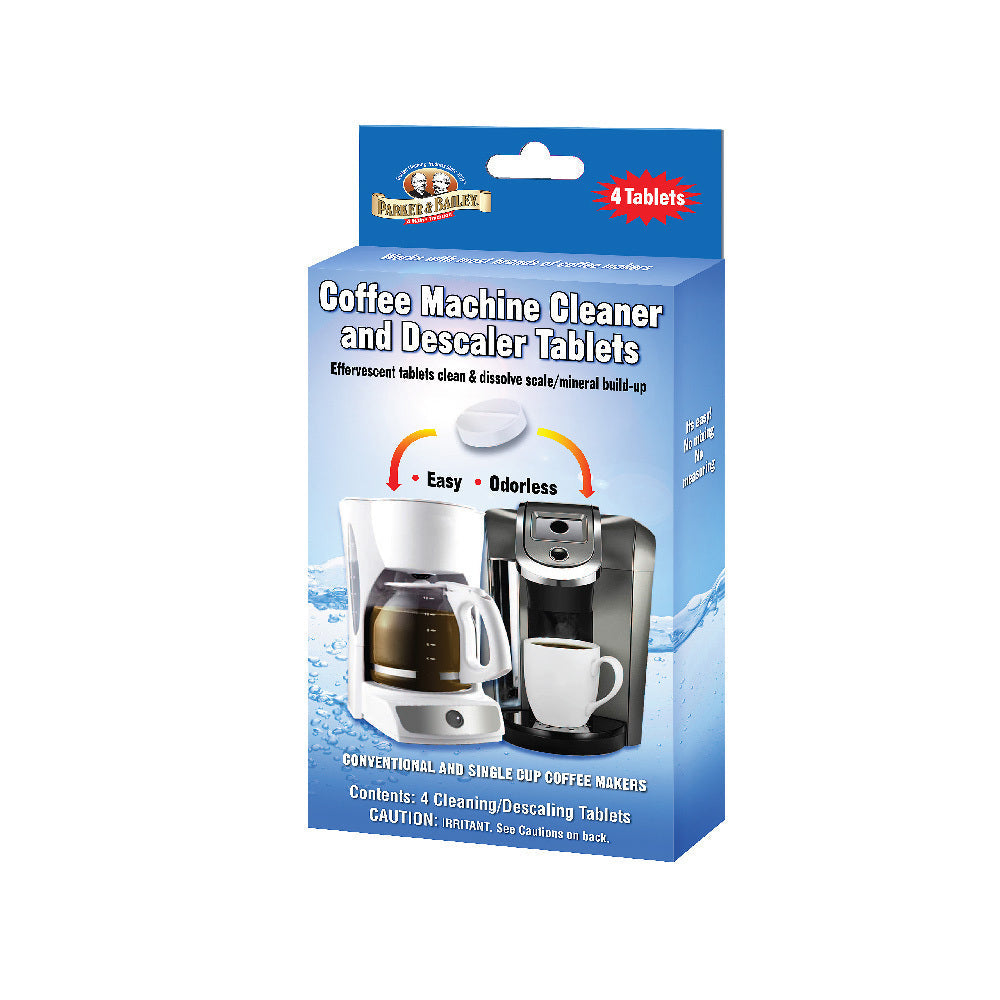 Parker and Bailey 4-Pack Coffee Machine Cleaner and Descaler Tablets