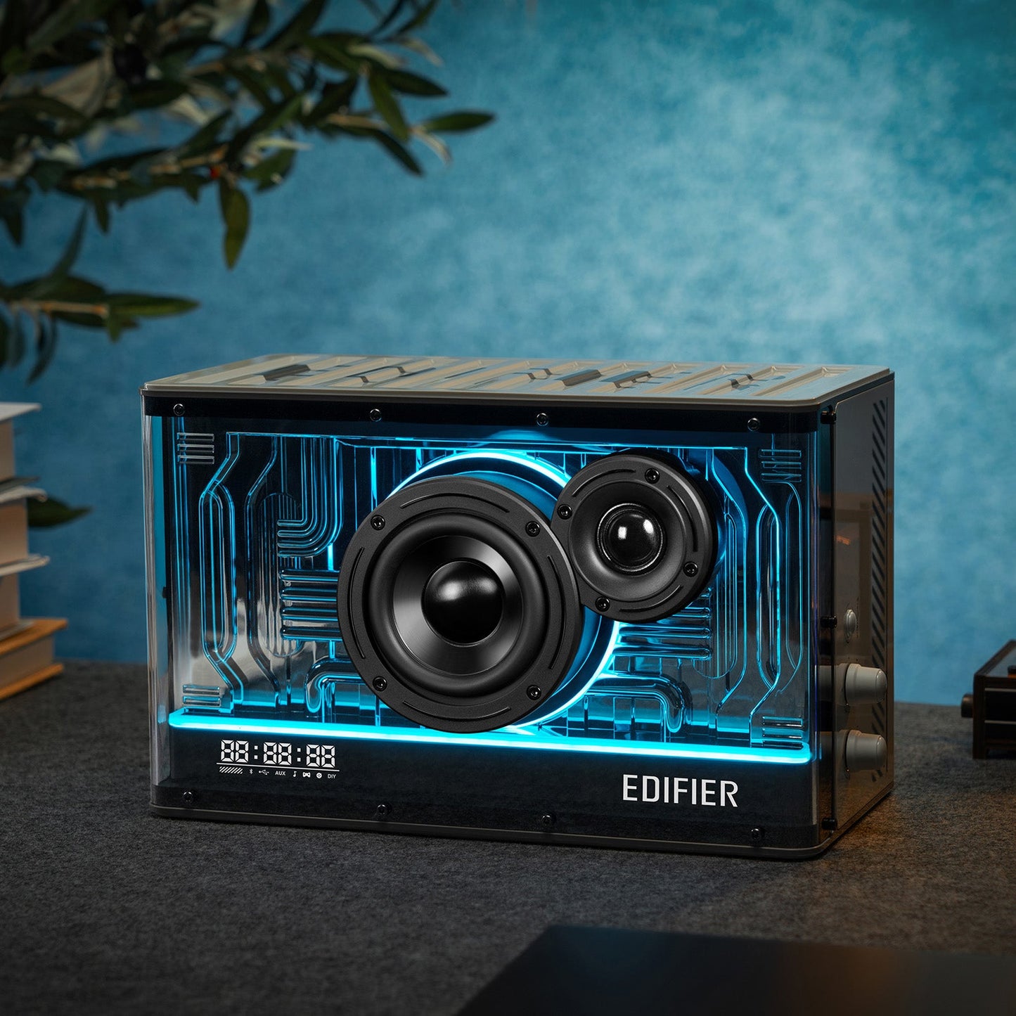 Edifier Tabletop Bluetooth Speaker Hi-Res Audio & Hi-Res Audio Wireless Certified Computer Speaker (Black)