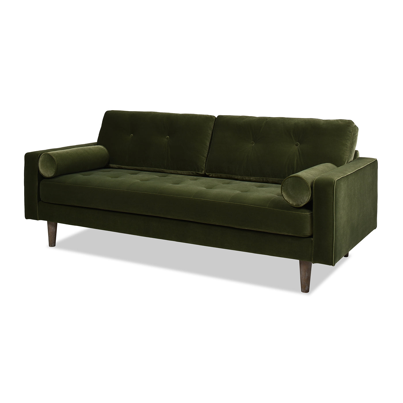 Upholstered Sofa with 2 Removable Cushions