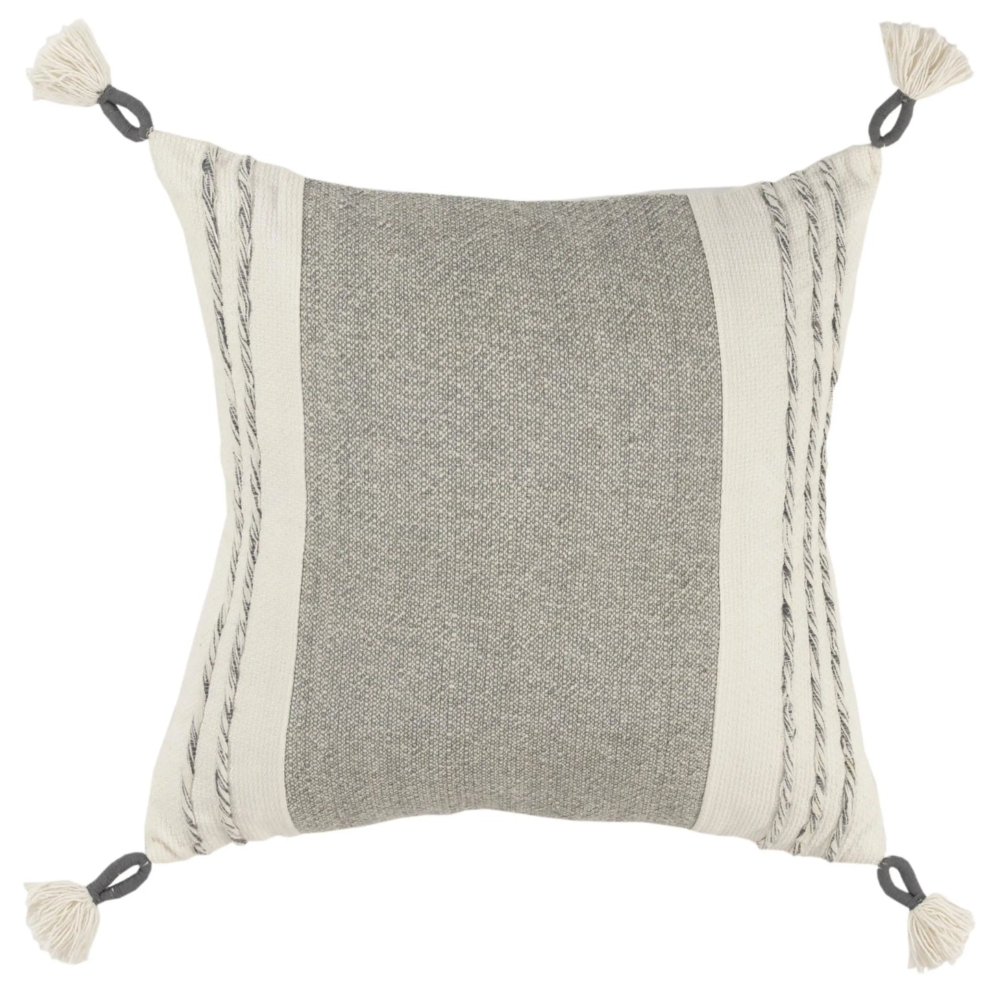 Woven Color Block Throw Pillow