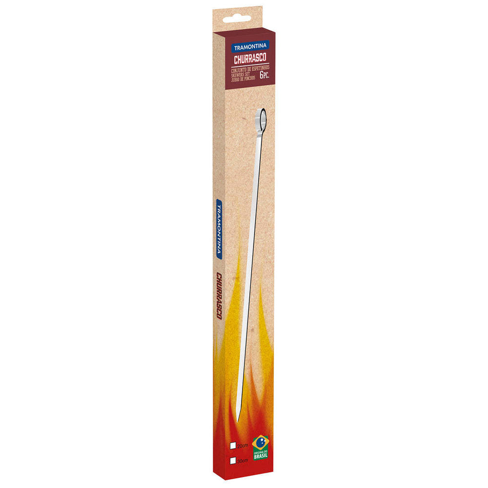 Tramontina 6-Piece Skewer BBQ Set - 30cm