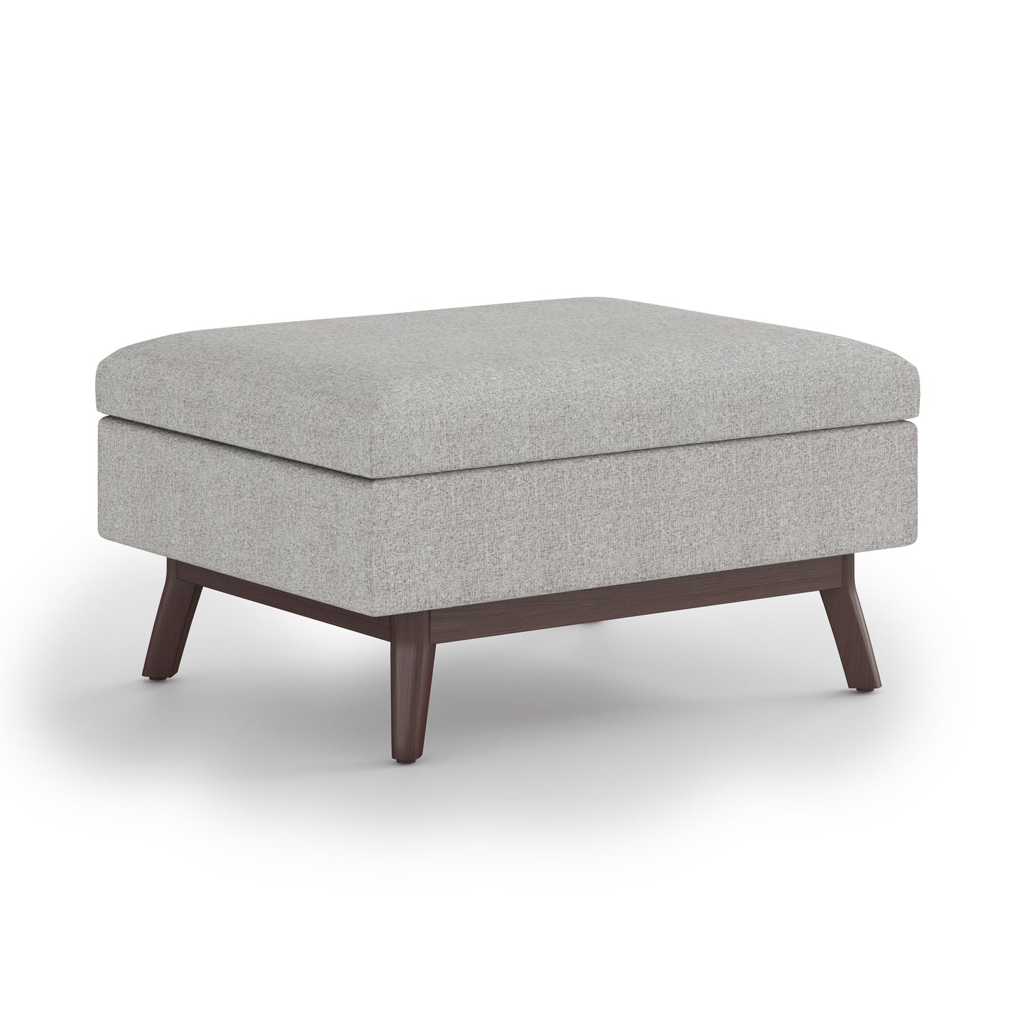 Untamed Upholstered Ottoman with Flip Top Storage and Wood Frame