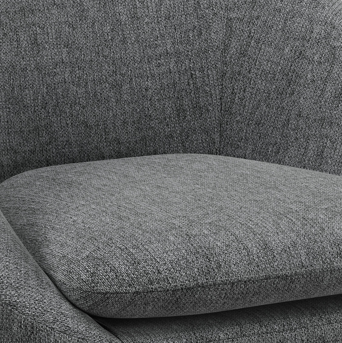 Divine Upholstered Accent Chair with Removable Cushioned Seat and Curved Back