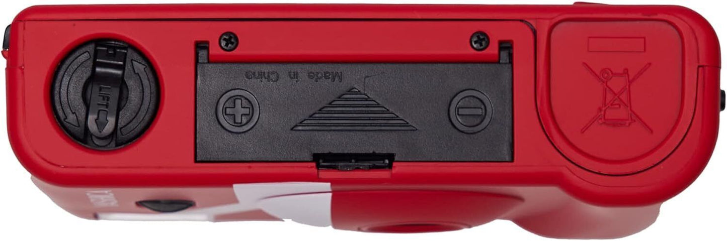 Yashica MF-1 Snapshot Reusable 35mm Film Camera Set (Red)