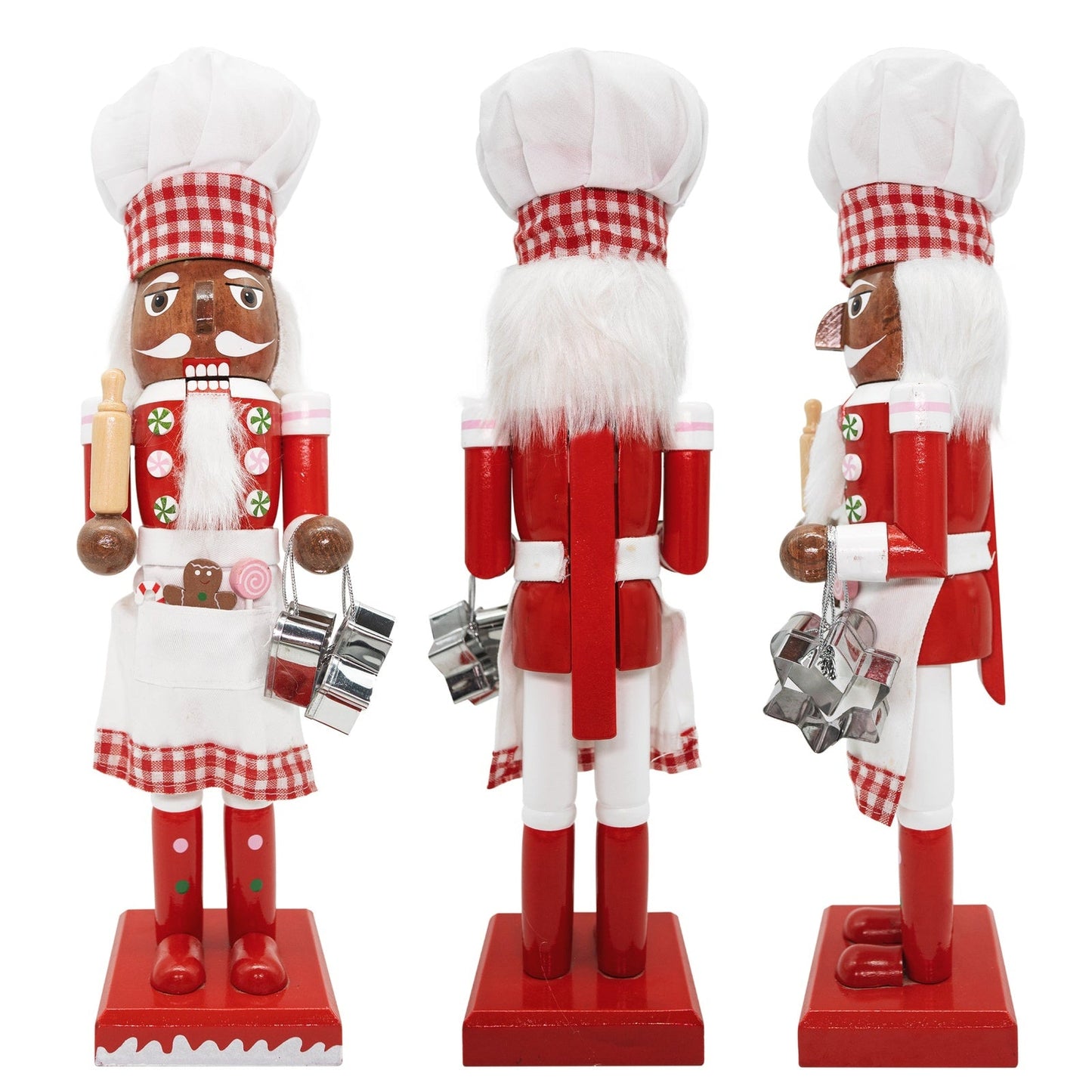 14" Baker Nutcracker Aa - White