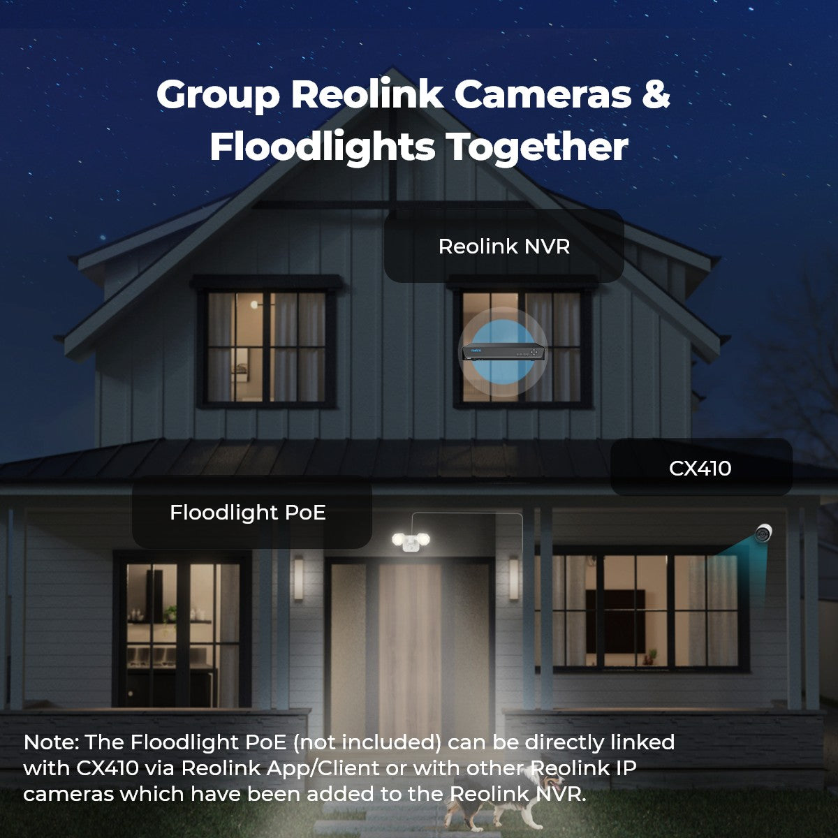 Reolink ColorX 2K 4MP PoE IP Camera with True Full-Color Night Vision