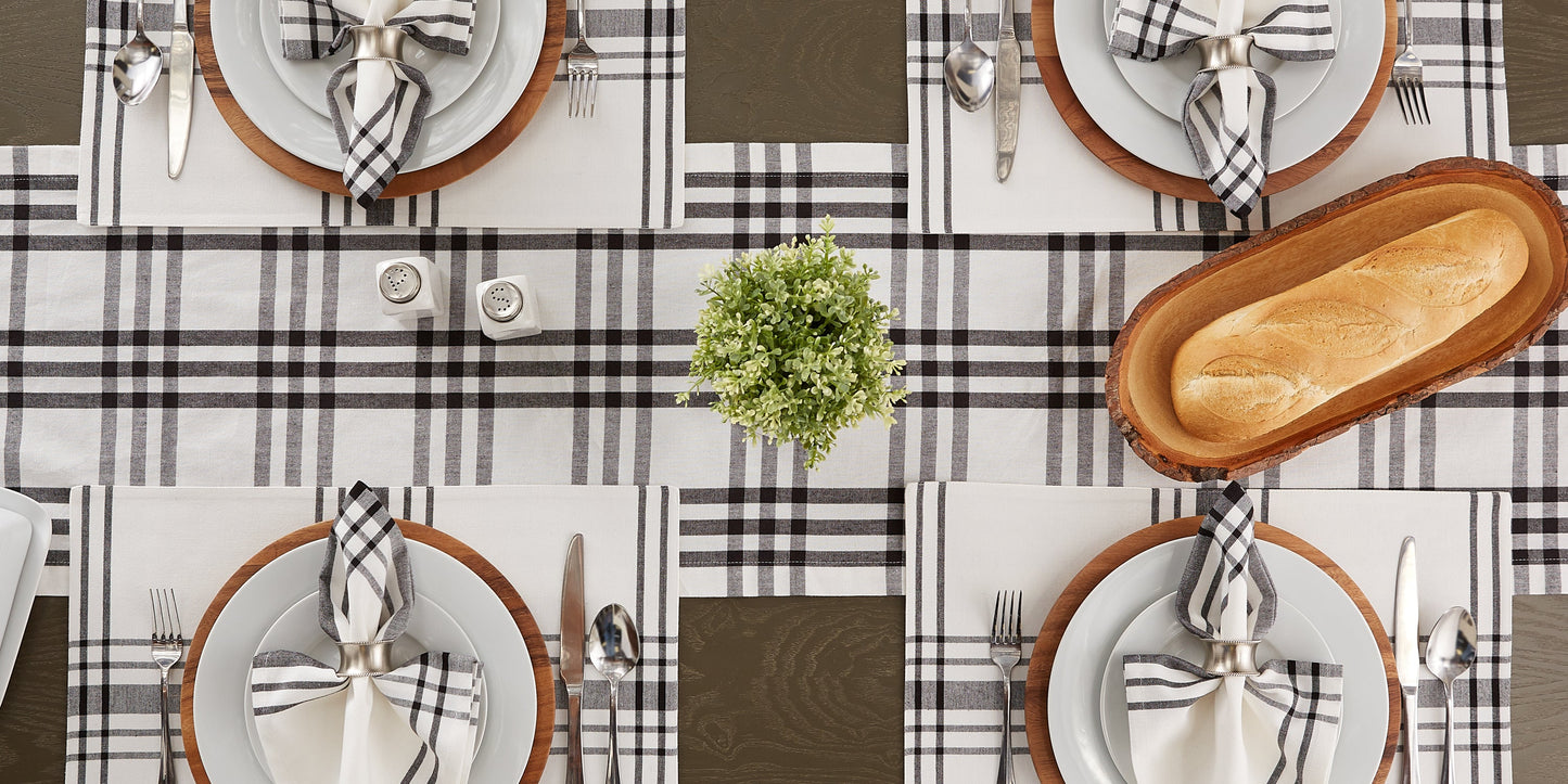 Homestead Plaid Table Runner 14X72
