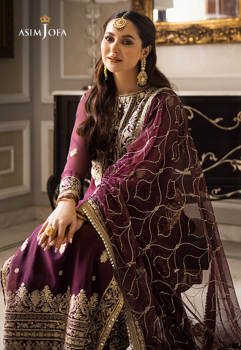AJZS-23 EMBROIDERED GEORGETTE CHIFFON 3 PCS