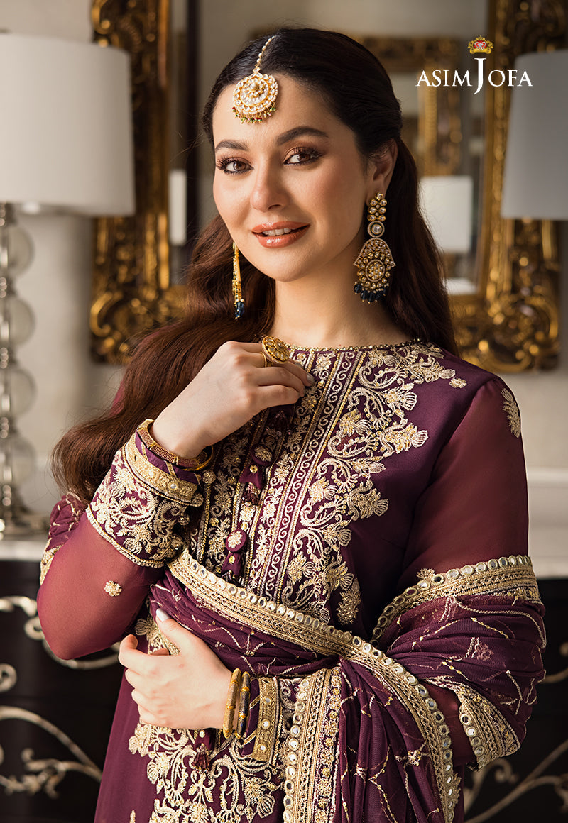 AJZS-23 EMBROIDERED GEORGETTE CHIFFON 3 PCS