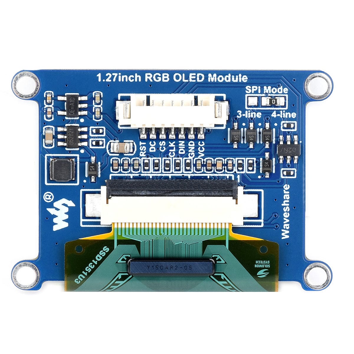 1.27" RGB OLED Display Module (128x96, 262K Colours)