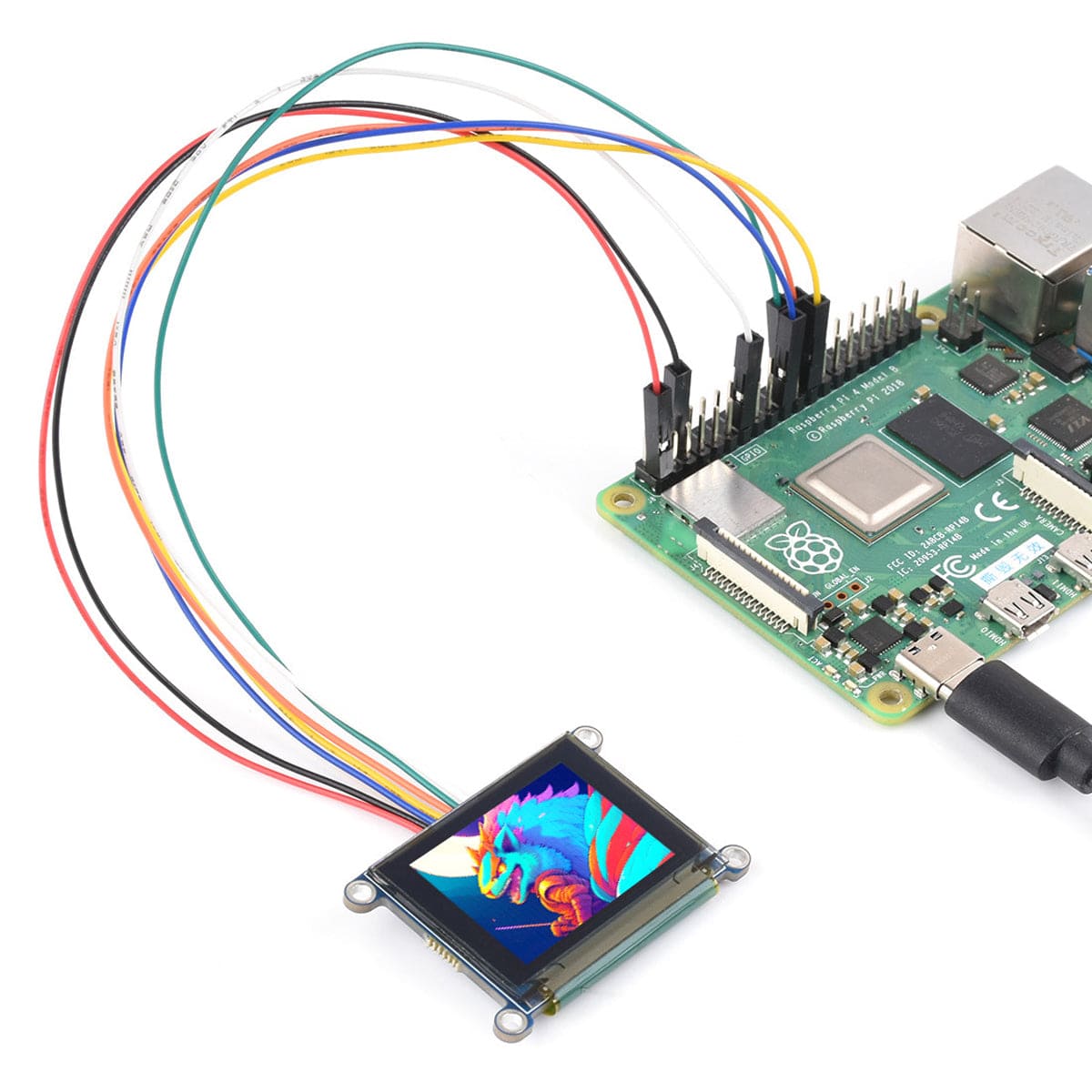 1.27" RGB OLED Display Module (128x96, 262K Colours)