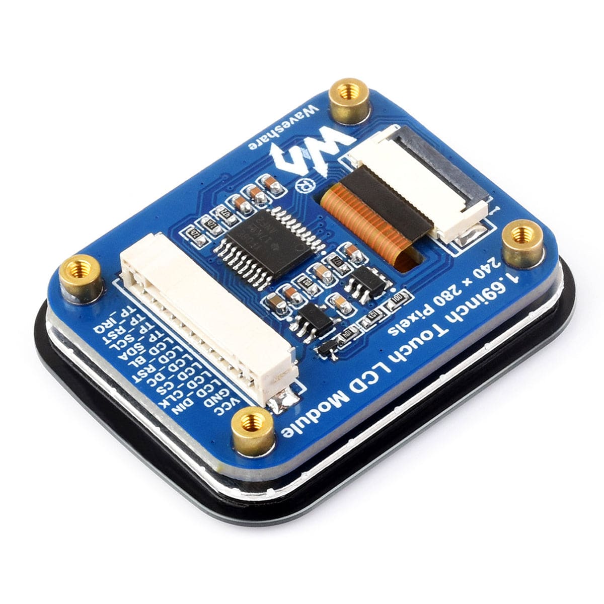 1.69" Round IPS LCD Display Module with Touch Panel (240 x 280)