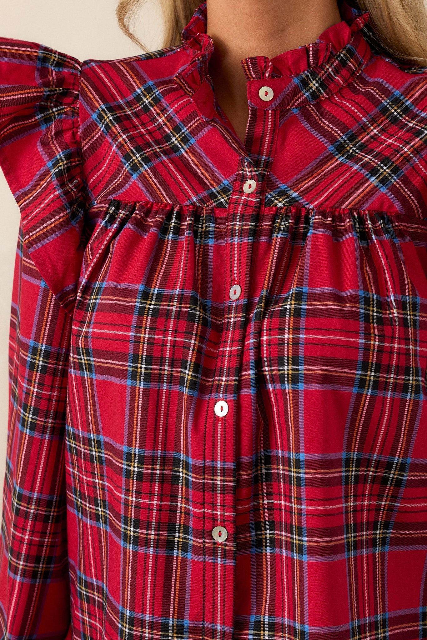 Sled You Go Red Plaid Shirt