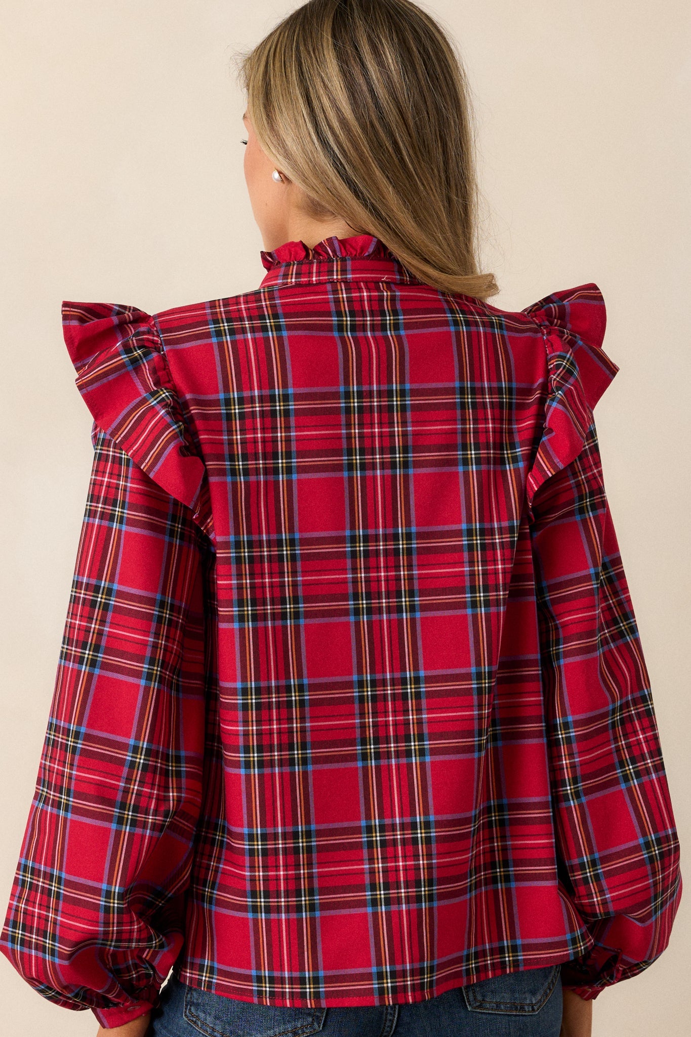 Sled You Go Red Plaid Shirt