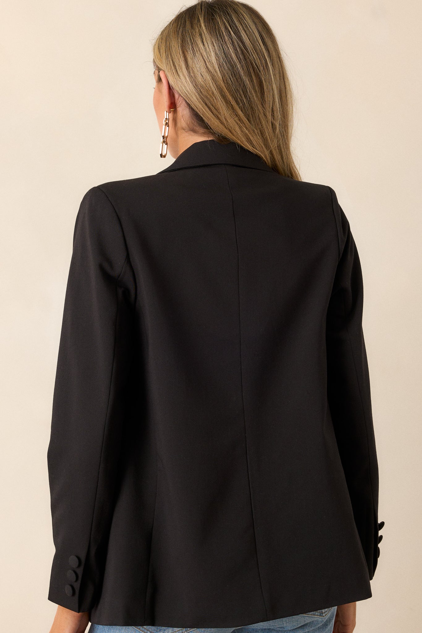 Down To Business Black Blazer
