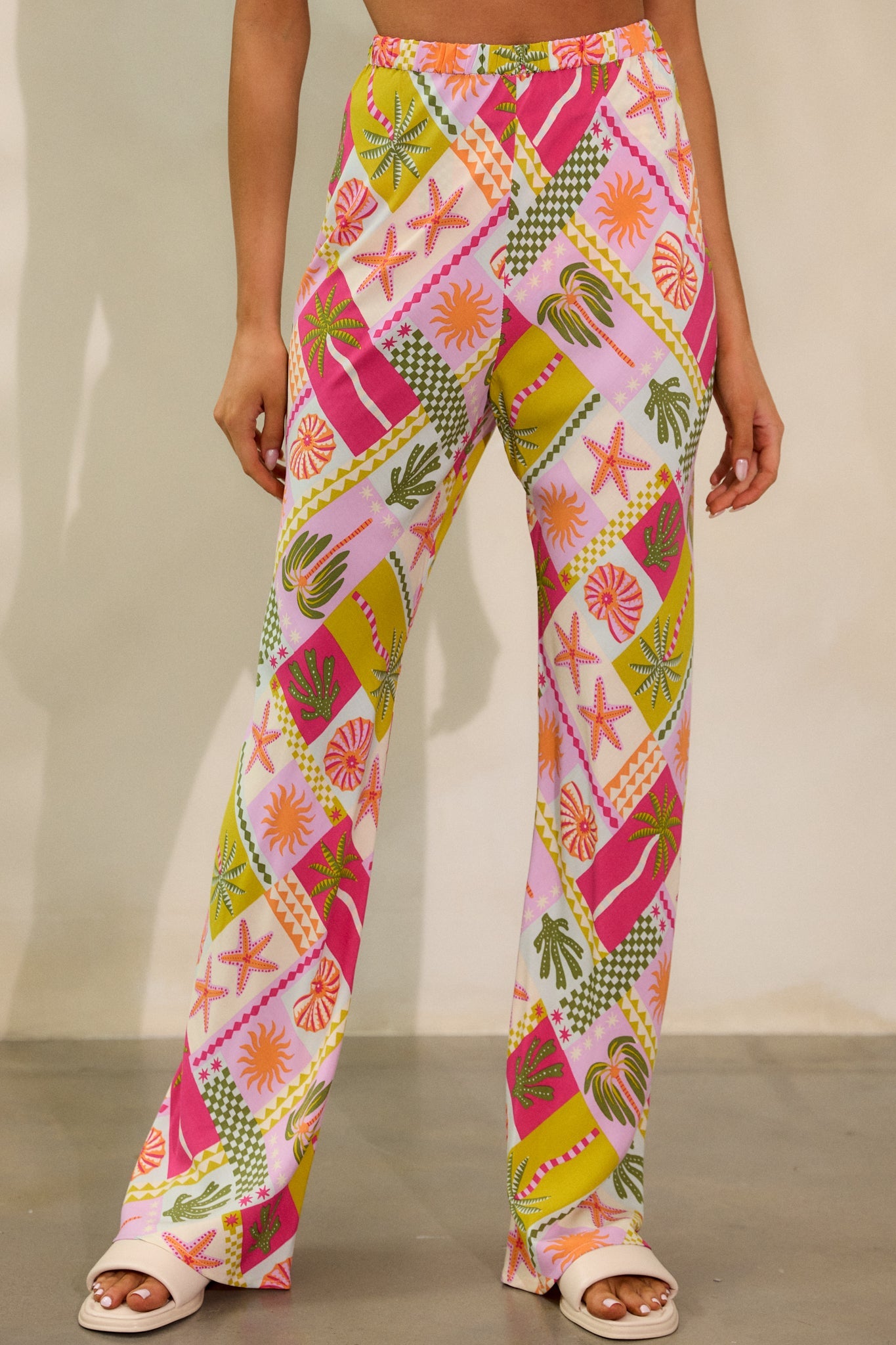 MINKPINK Under The Sea Pink Bias-cut Pants