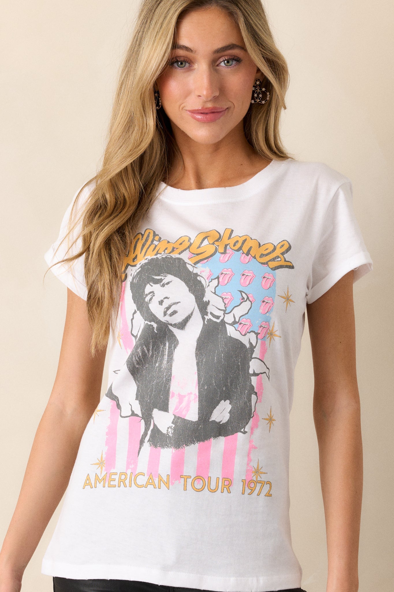 The Rolling Stones American Tour Ivory Tee
