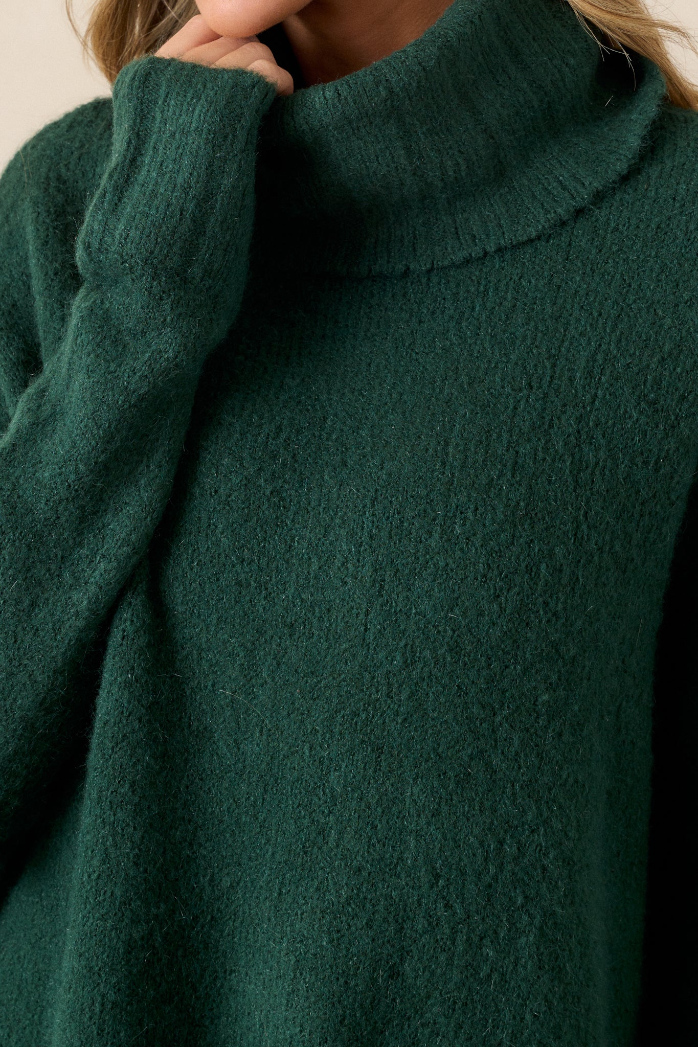 Say Anything Hunter Green Sweater