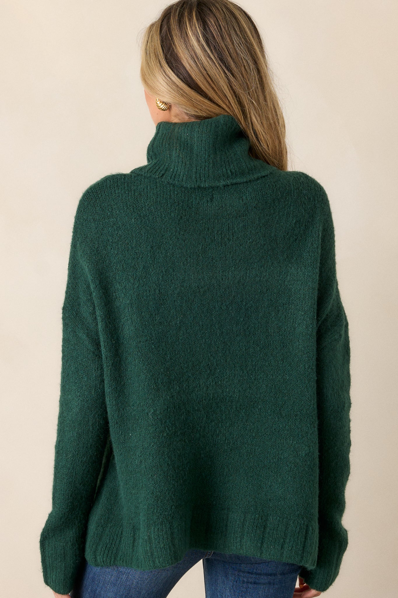 Say Anything Hunter Green Sweater