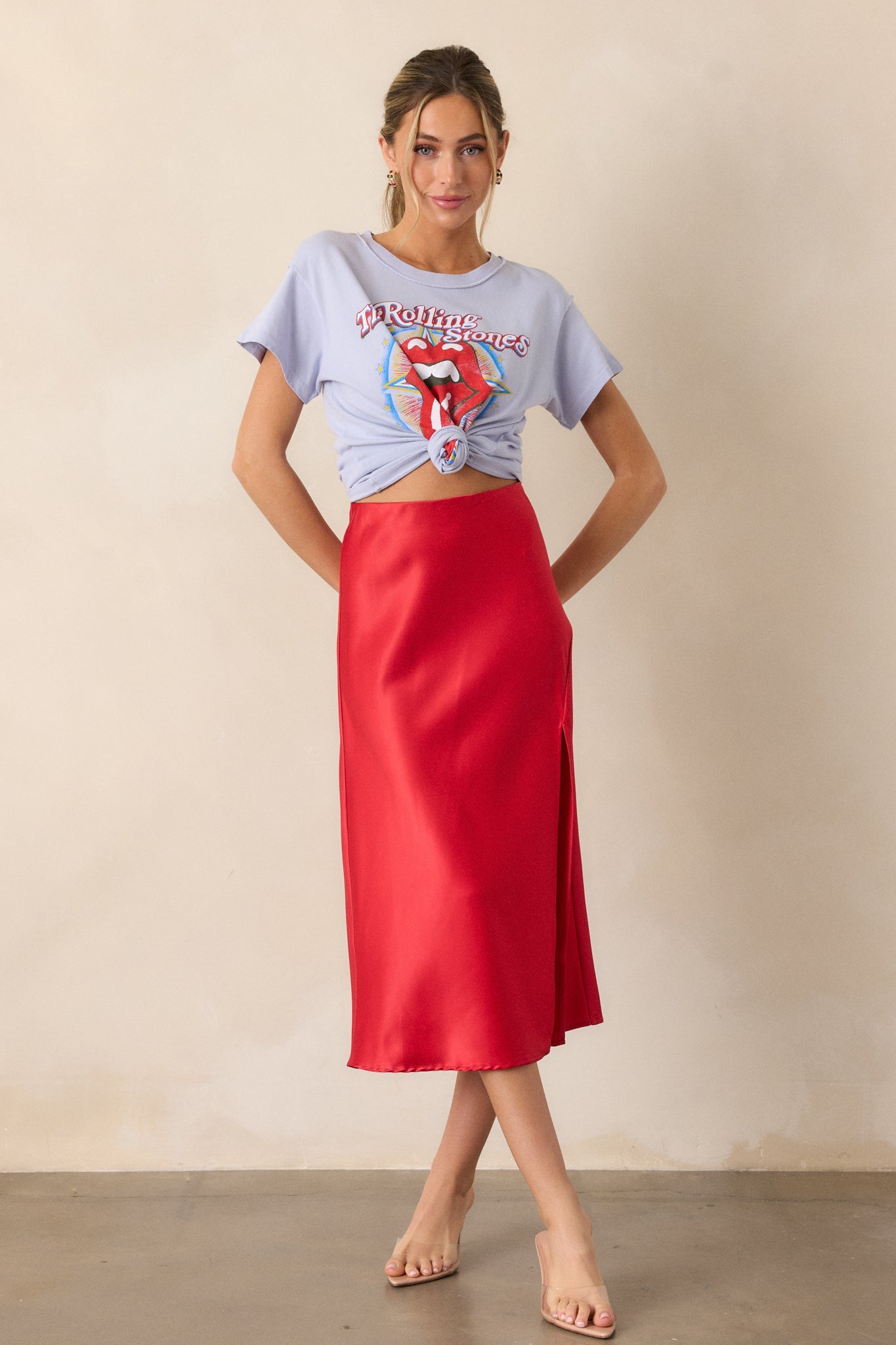 The Rolling Stones 1981 Tour Lavender Tee
