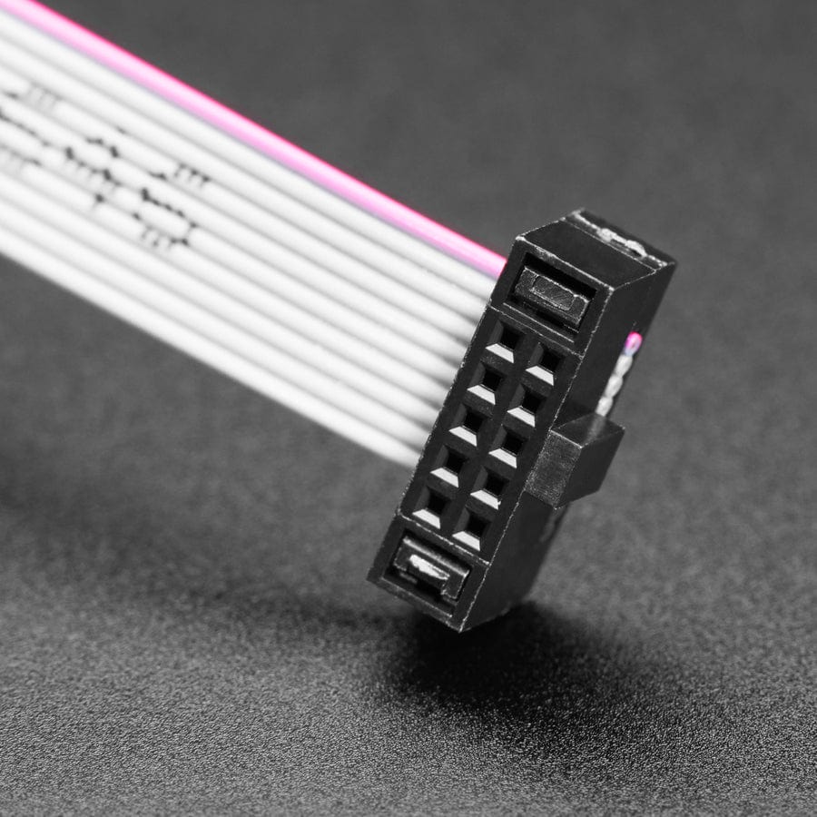 10-pin 2x5 Socket-Socket 1.27mm IDC (SWD) Cable - 300mm long