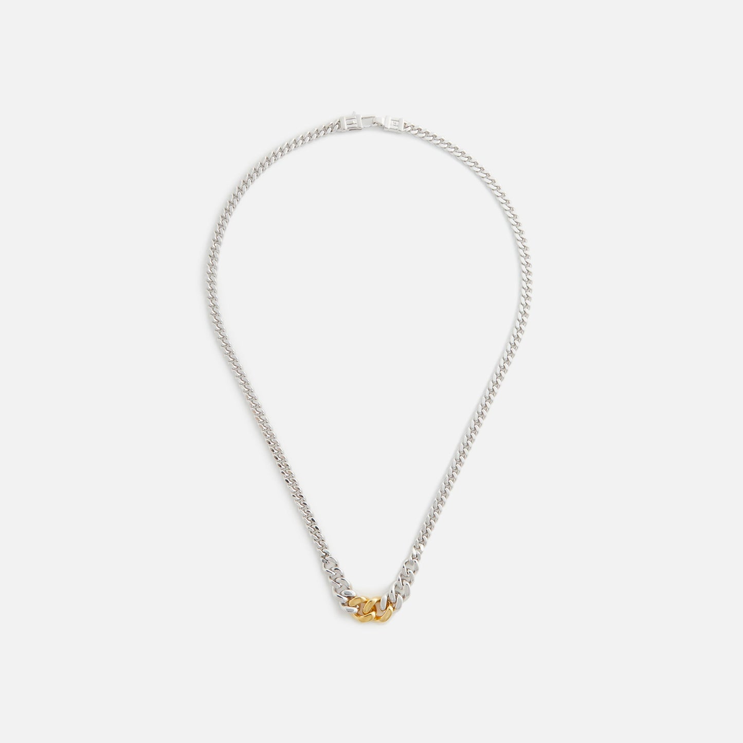 Tom Wood Dean Chain Duo 18 - Silver / Gold