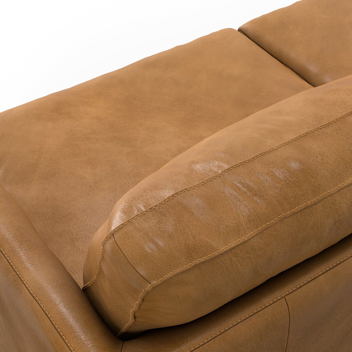 Melodia 76" Upholstered Sofa with Loose Back and Seat Cushion