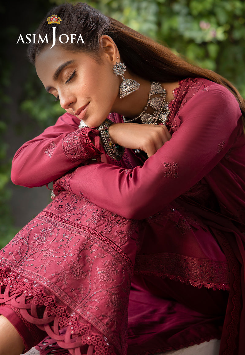 AJSW-02 EMBROIDERED POLY VISCOSE 3 PCS