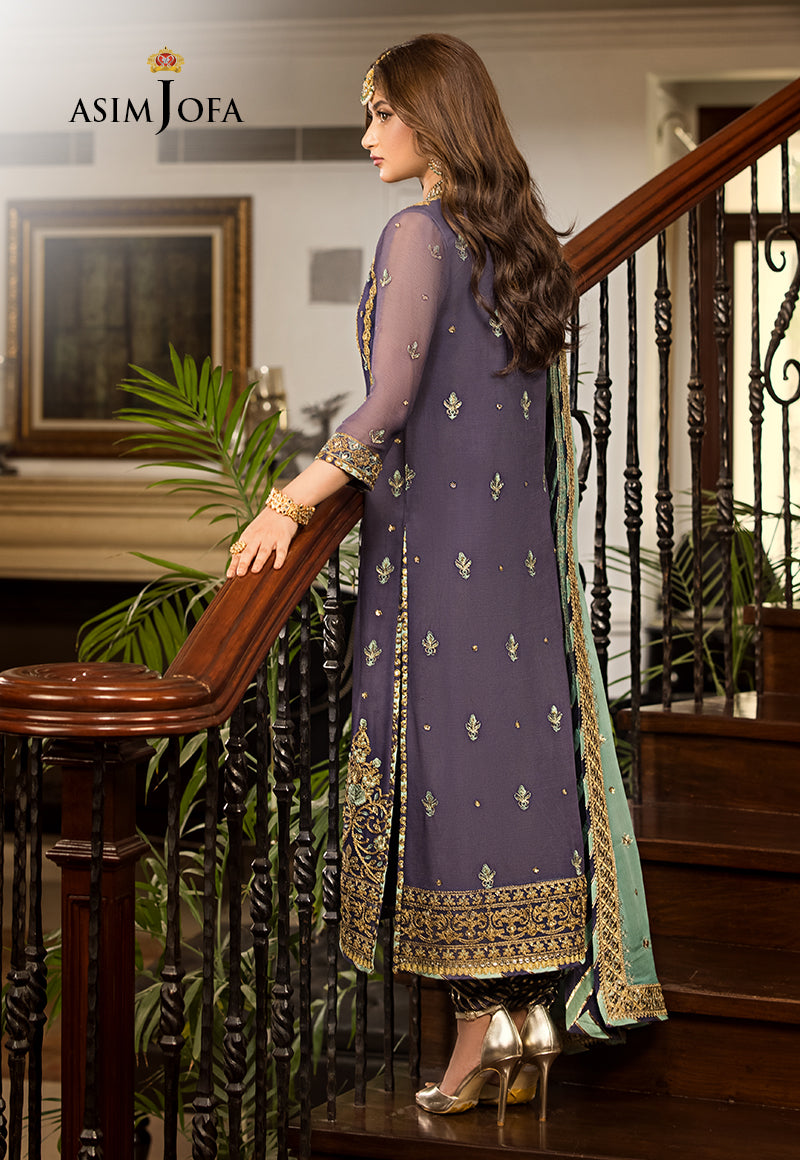AJJM-09 EMBROIDERED CHIFFON 3 PCS