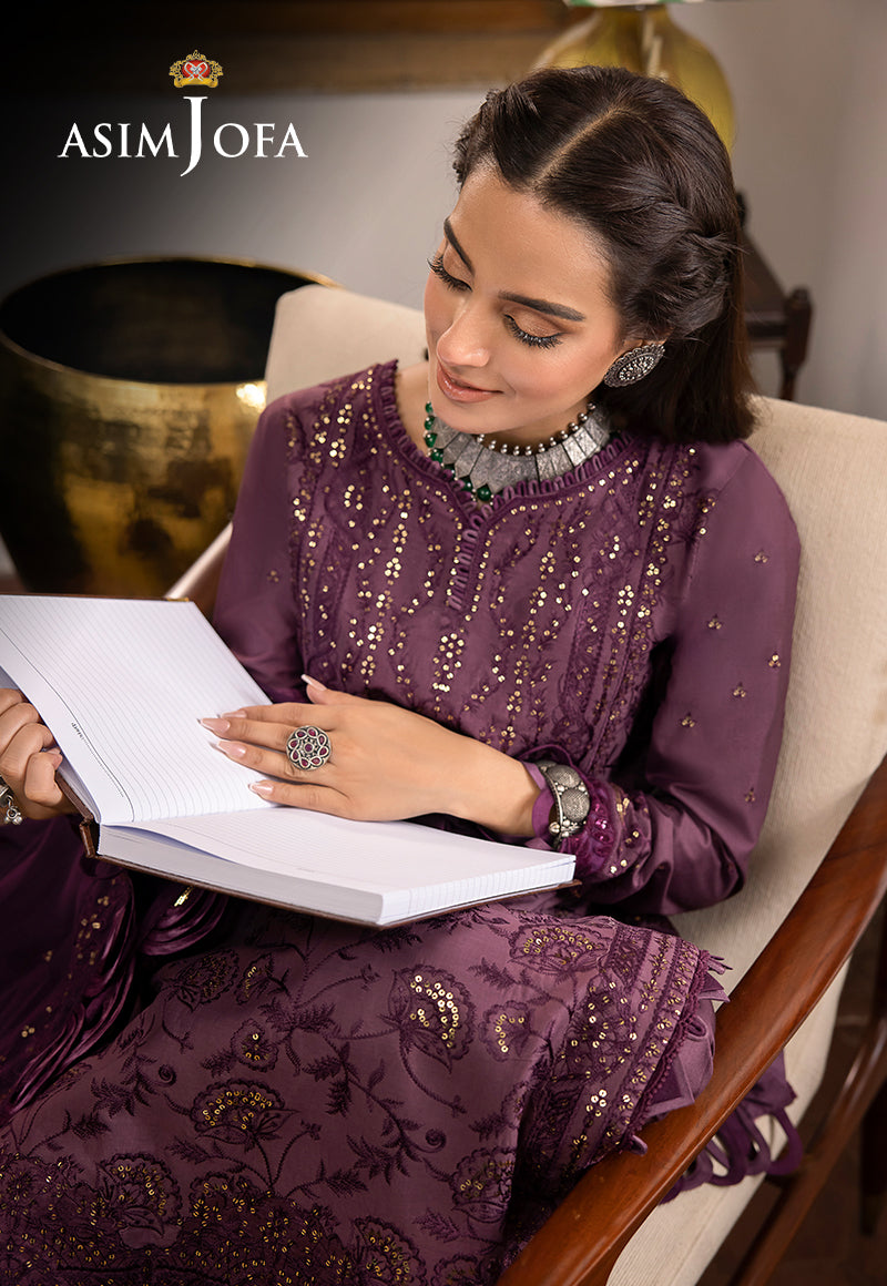AJSW-06 EMBROIDERED LAWN SILK 3 PCS