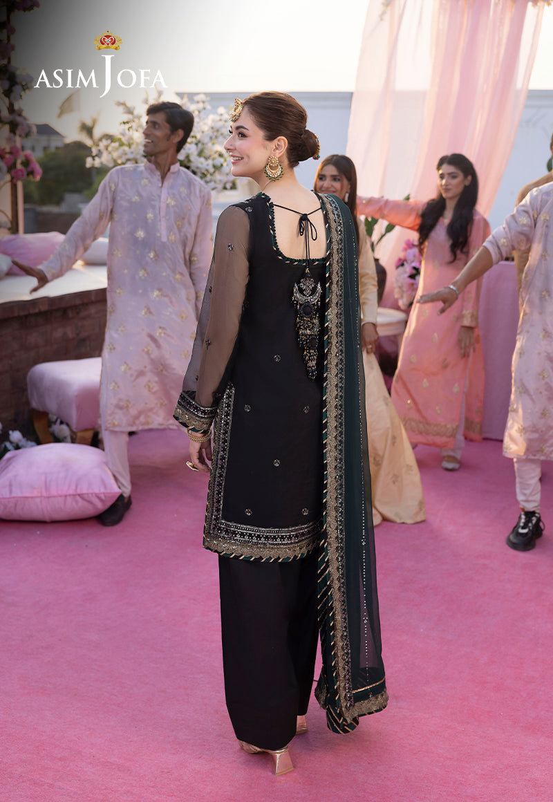 AJMJ-12 EMBROIDERED ORGANZA 3 PCS
