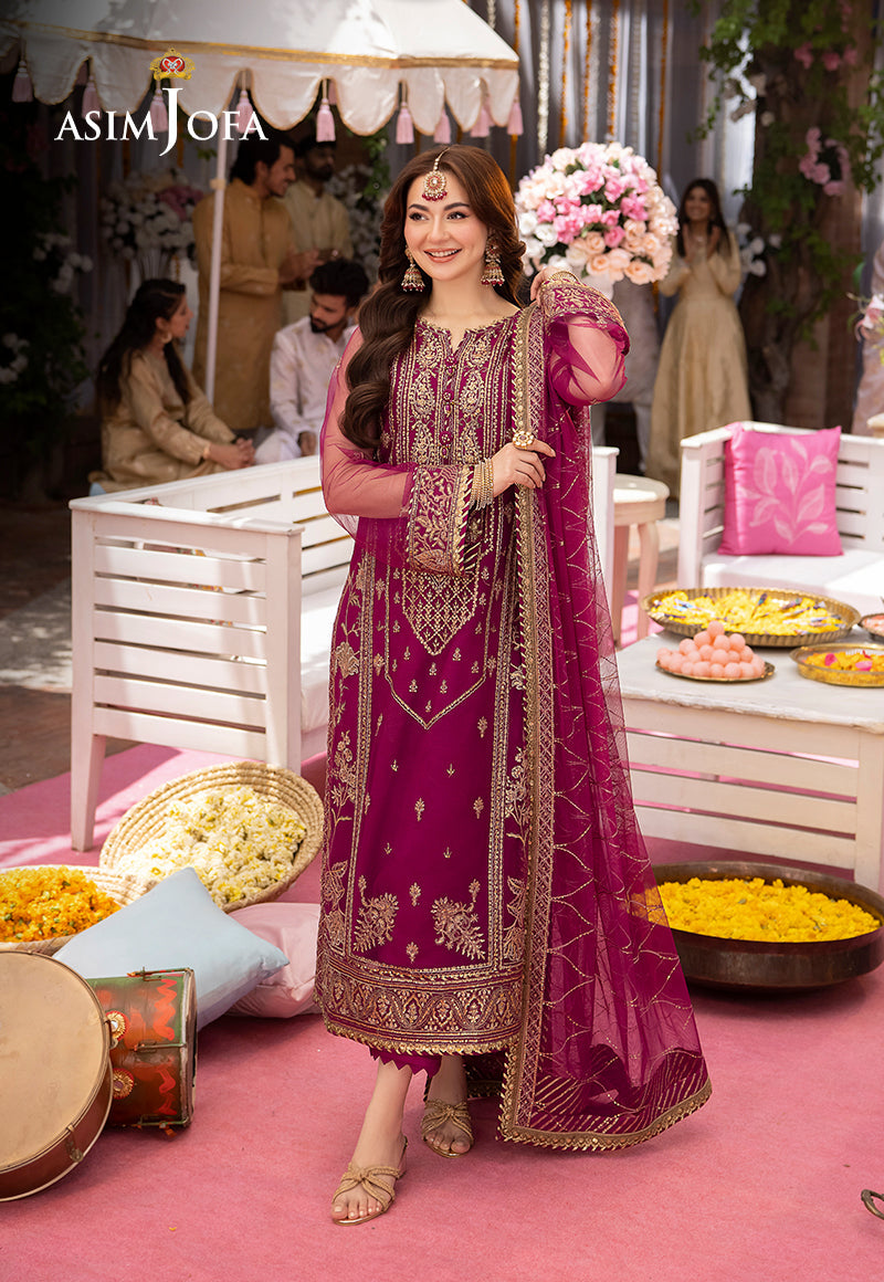 AJMJ-09 EMBROIDERED NET 3 PCS