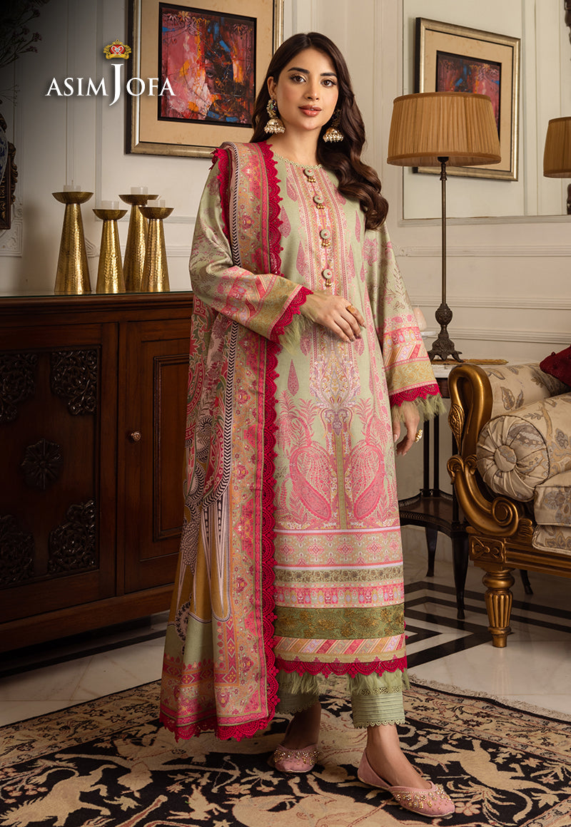 AJIWP-08 EMBROIDERED KARANDI 3 PCS