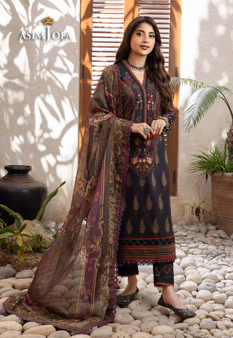 AJRW-27 PRINTED PREMIUM WINTER COTTON 3 PCS
